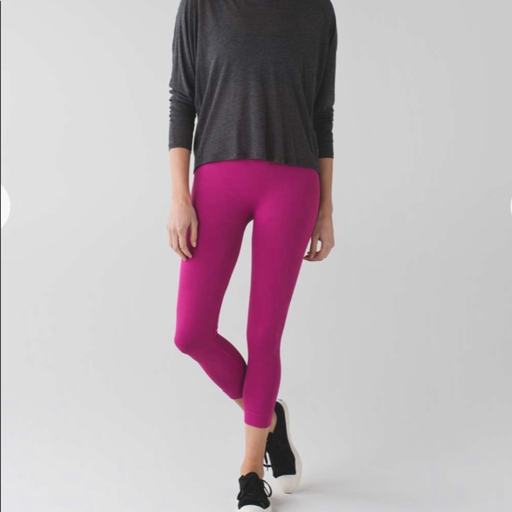 Lululemon Zone In Crop 21”, Raspberry, 6 - image 1